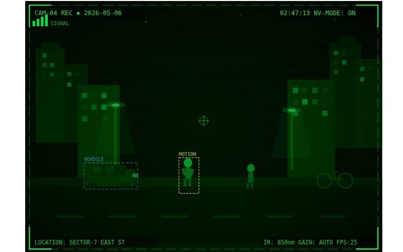 night vision camera visual demo