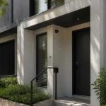 Security camera installed at the entrance of a rented Melbourne townhouse