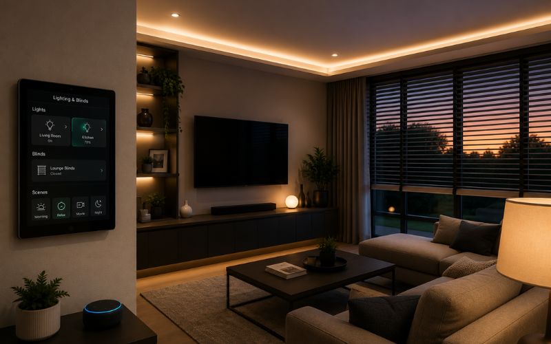 Smart lighting and blind automation
